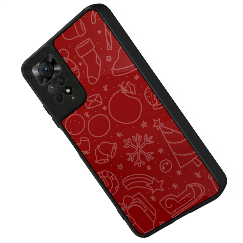 Xiaomi Redmi Note 12 Pro Uyumlu Yilbasi Christmas Tasarımlı Glossy Premium Kılıf