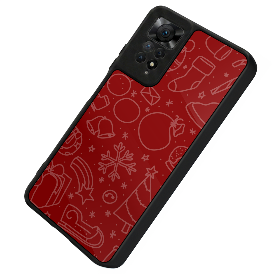 Xiaomi Redmi Note 12 Pro Uyumlu Yilbasi Christmas Tasarımlı Glossy Premium Kılıf