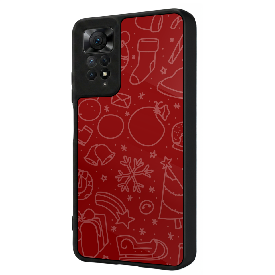 Xiaomi Redmi Note 12 Pro Uyumlu Yilbasi Christmas Tasarımlı Glossy Premium Kılıf