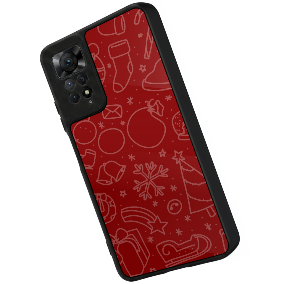 Xiaomi Redmi Note 12 Pro Uyumlu Yilbasi Christmas Tasarımlı Glossy Premium Kılıf