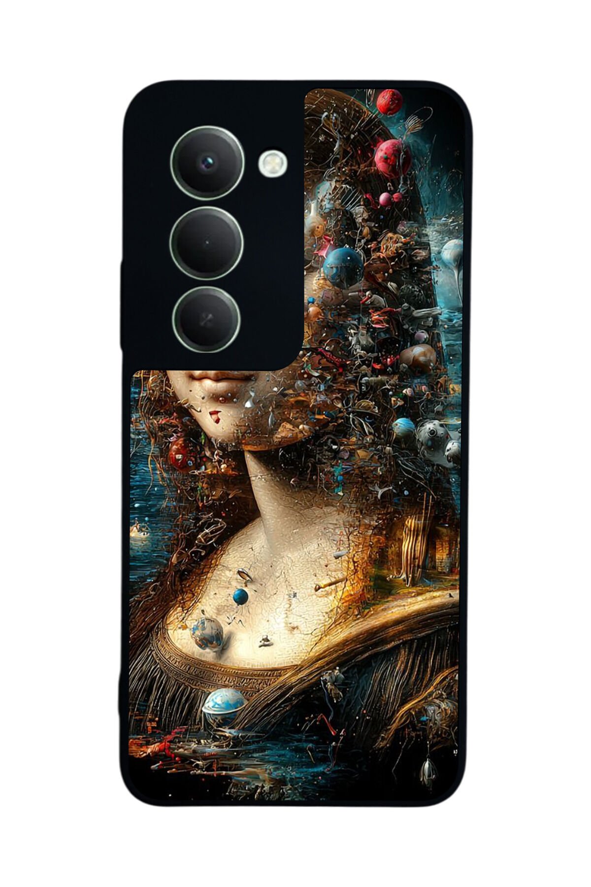 Xiaomi Redmi 15 5G Uyumlu Monalisa Tasarımlı Glossy Premium Kılıf
