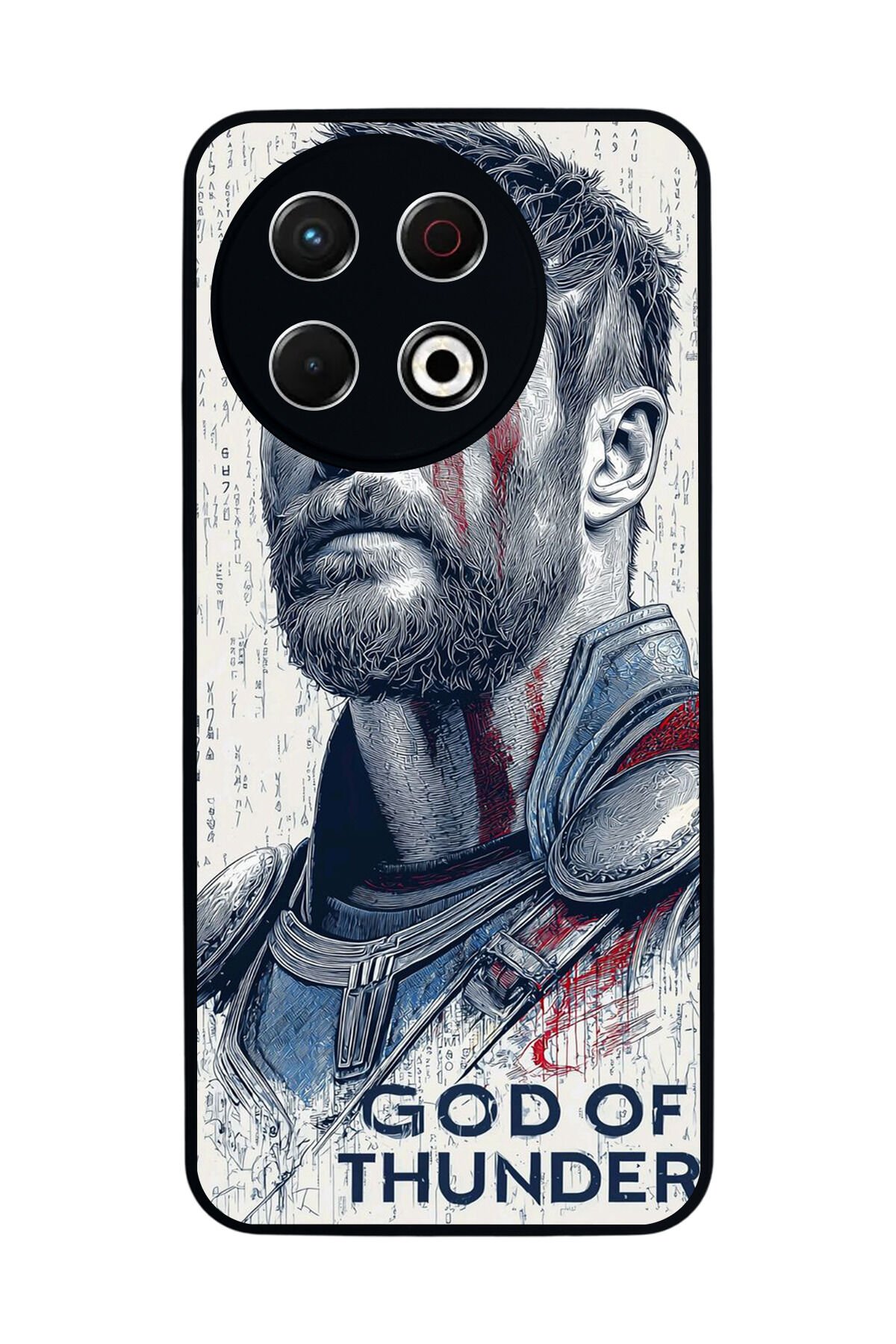 Tecno Spark 30 Pro Uyumlu Thor Tasarımlı Glossy Premium Kılıf