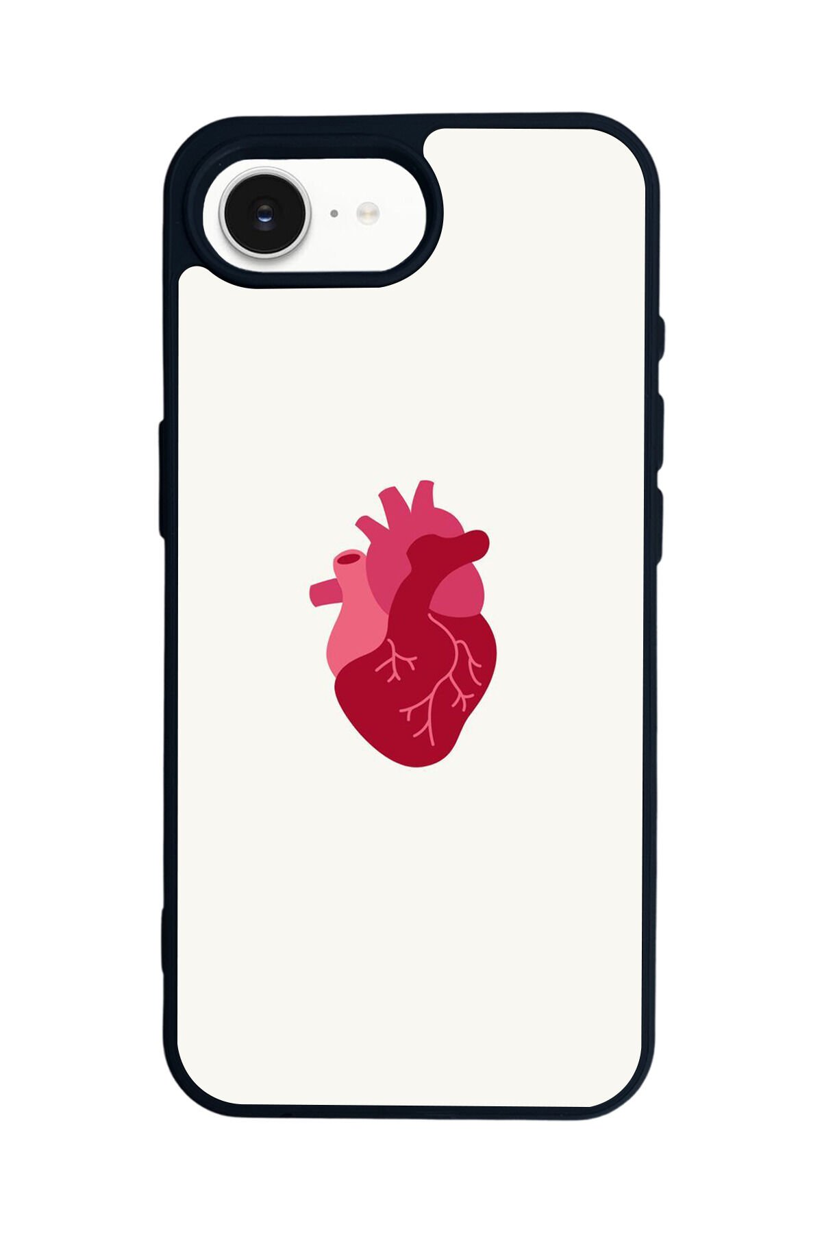 iPhone 16E Uyumlu Kalp Love Tasarımlı Glossy Premium Kılıf