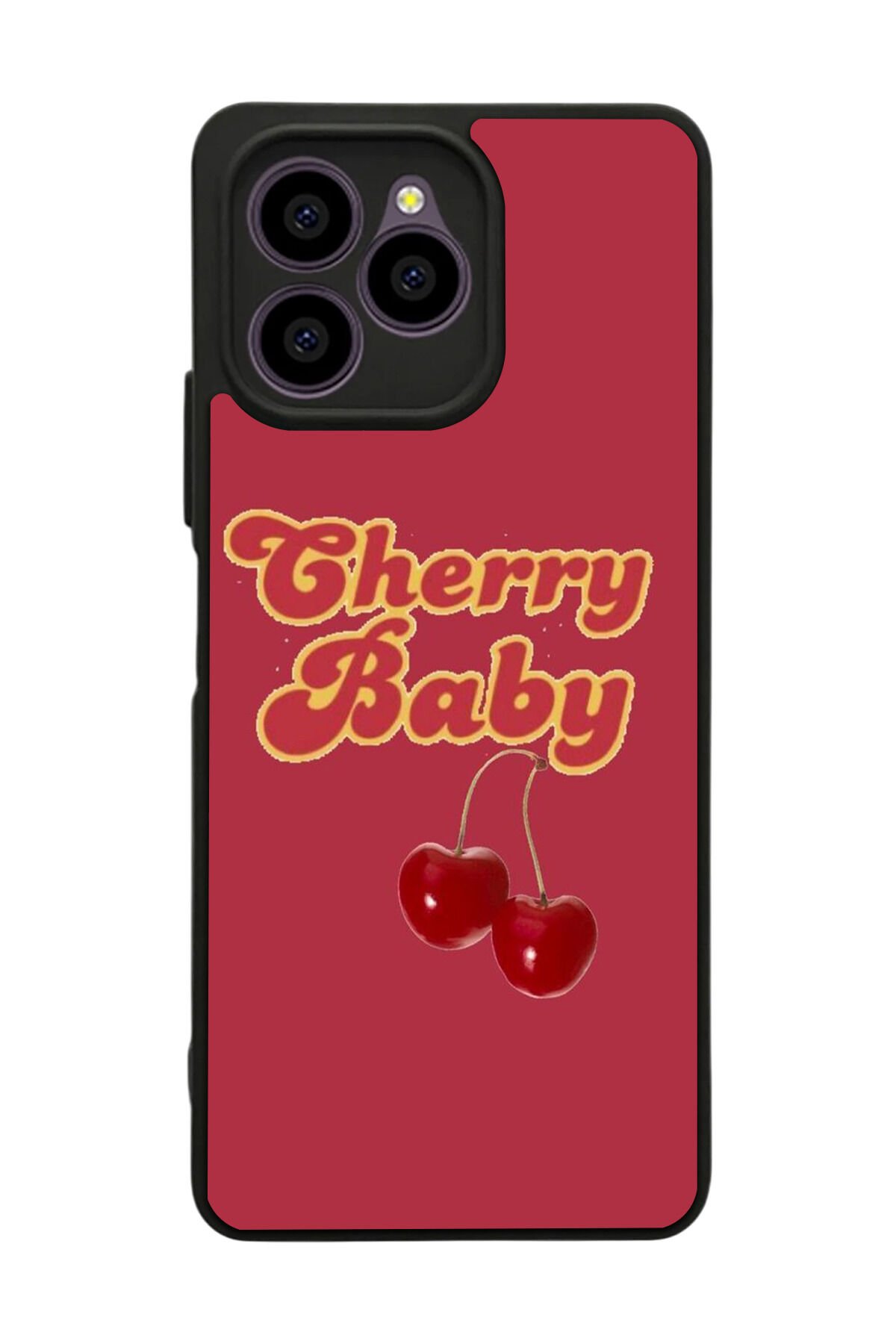 Omix X6 Uyumlu Kiraz Tasarımlı Glossy Premium Kılıf