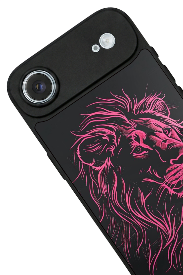 iPhone 17 Air Uyumlu Aslan Tasarımlı Glossy Premium Kılıf