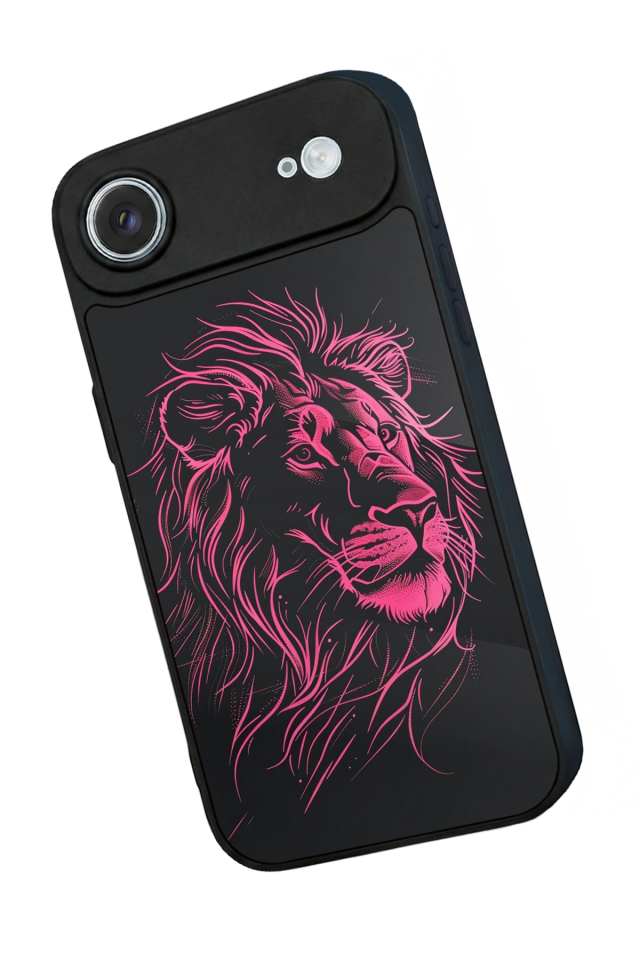 iPhone 17 Air Uyumlu Aslan Tasarımlı Glossy Premium Kılıf
