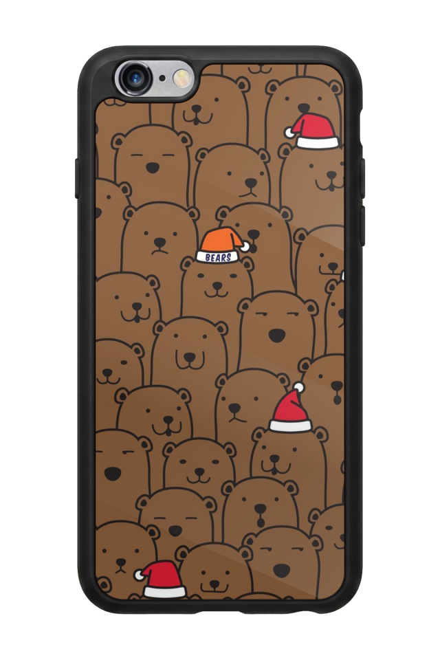 iPhone 6 Plus Uyumlu Ayı Tasarımlı Glossy Premium Kılıf