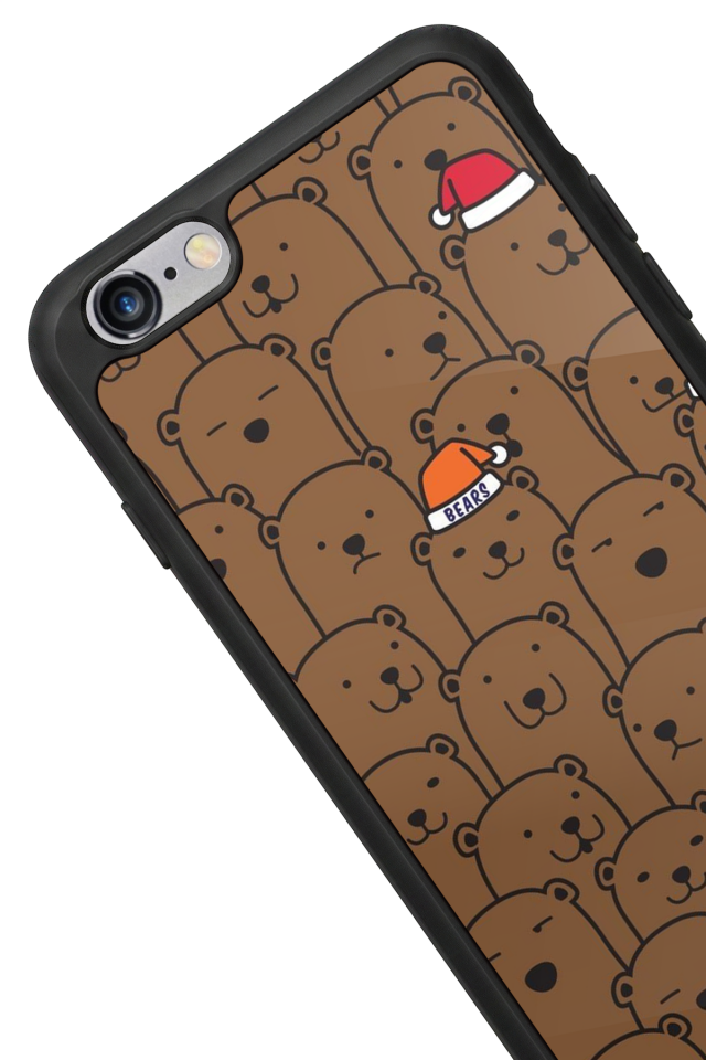 iPhone 6 Plus Uyumlu Ayı Tasarımlı Glossy Premium Kılıf