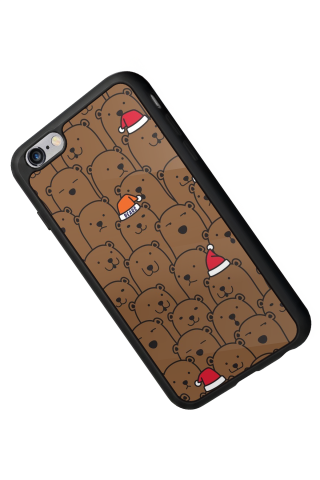 iPhone 6 Plus Uyumlu Ayı Tasarımlı Glossy Premium Kılıf