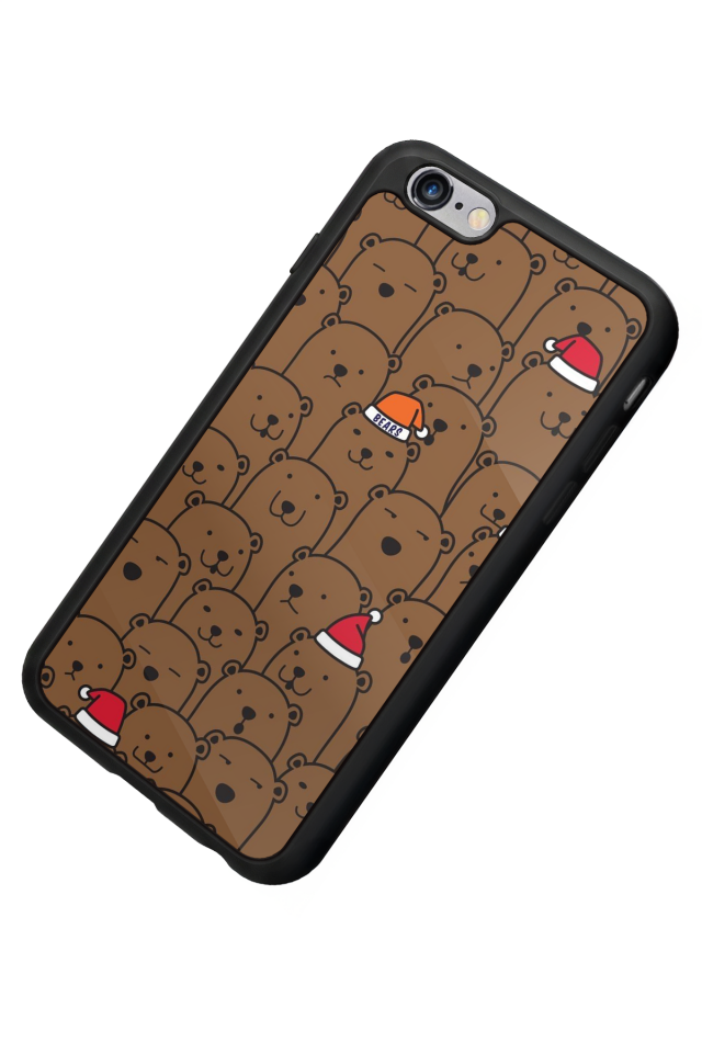 iPhone 6 Plus Uyumlu Ayı Tasarımlı Glossy Premium Kılıf