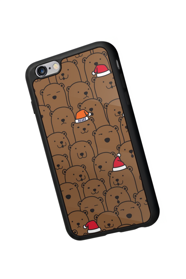 iPhone 6 Plus Uyumlu Ayı Tasarımlı Glossy Premium Kılıf