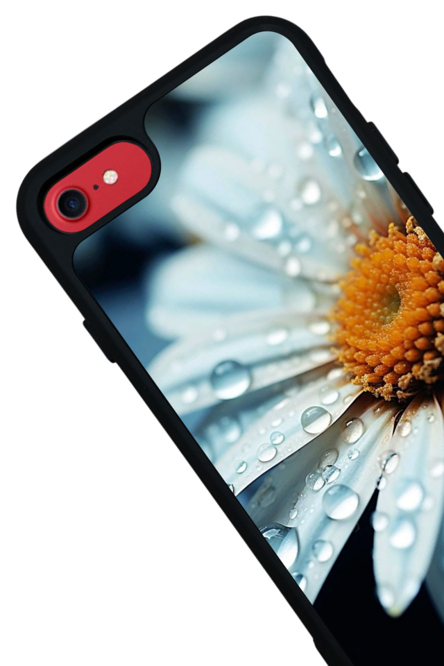 iPhone SE Uyumlu Cicek Tasarımlı Glossy Premium Kılıf
