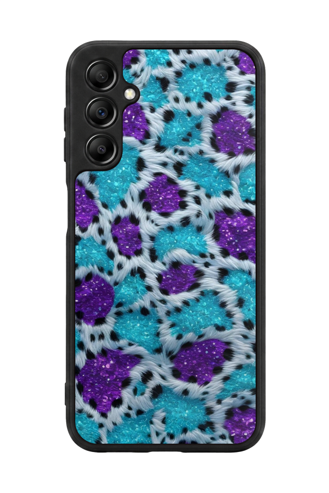 Samsung Galaxy A14 Uyumlu Hologram Leopar Tasarımlı Glossy Premium Kılıf