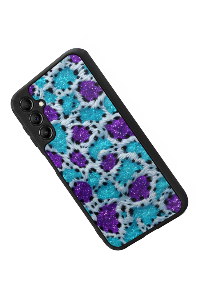 Samsung Galaxy A14 Uyumlu Hologram Leopar Tasarımlı Glossy Premium Kılıf