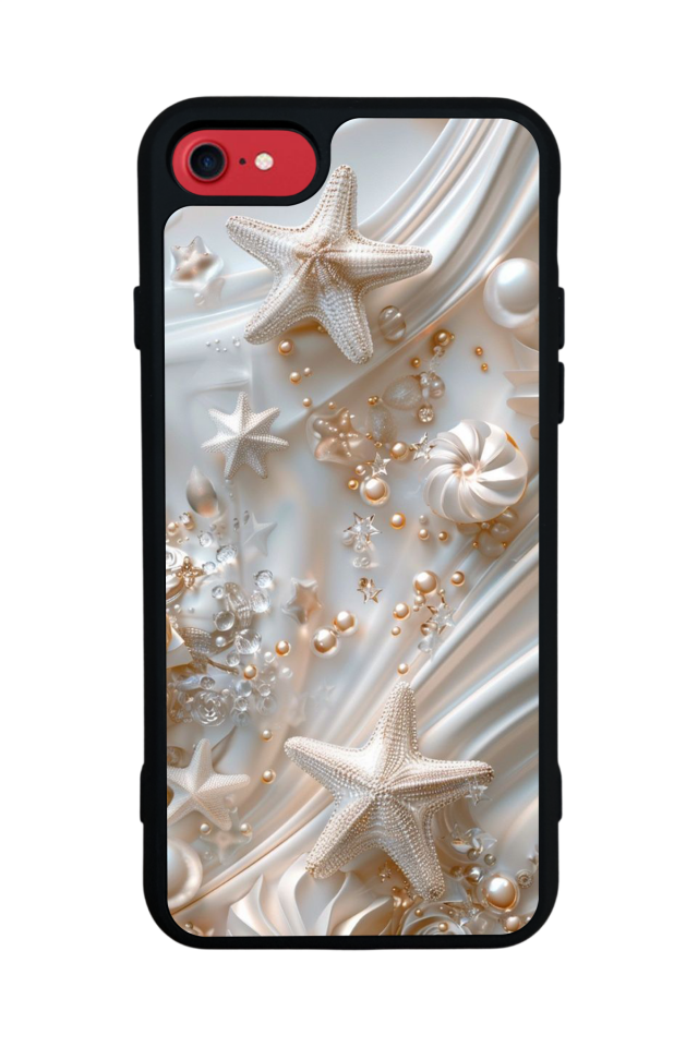iPhone 8 Uyumlu  İnci Tasarımlı Glossy Premium Kılıf