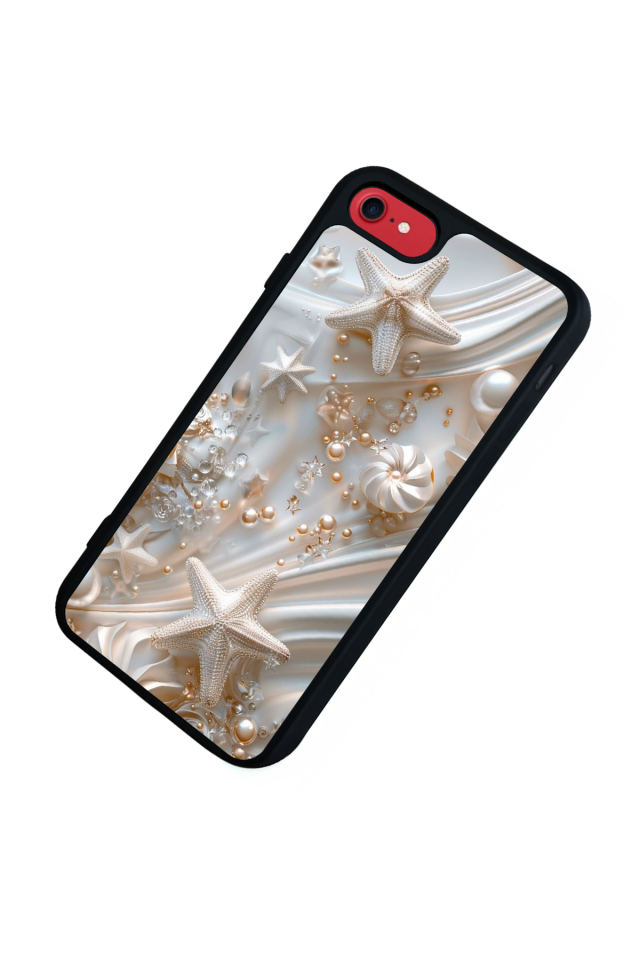 iPhone 8 Uyumlu  İnci Tasarımlı Glossy Premium Kılıf