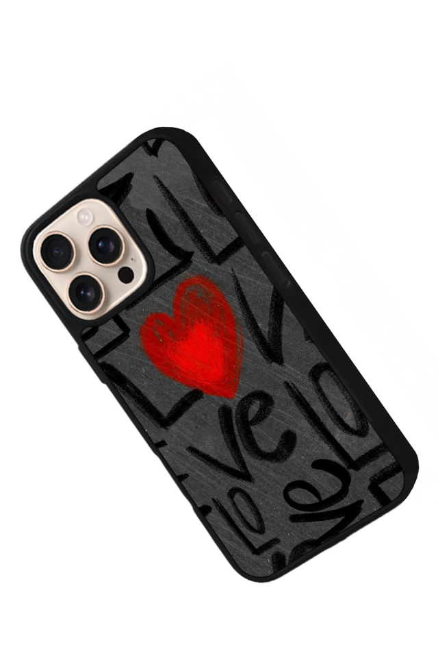 iPhone 15 Pro Max Uyumlu Love Tasarımlı Glossy Premium Kılıf
