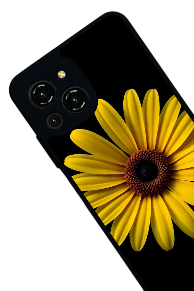 Reeder S23 Pro Max Uyumlu Papatya Tasarımlı Glossy Premium Kılıf