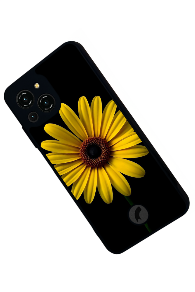 Reeder S23 Pro Max Uyumlu Papatya Tasarımlı Glossy Premium Kılıf