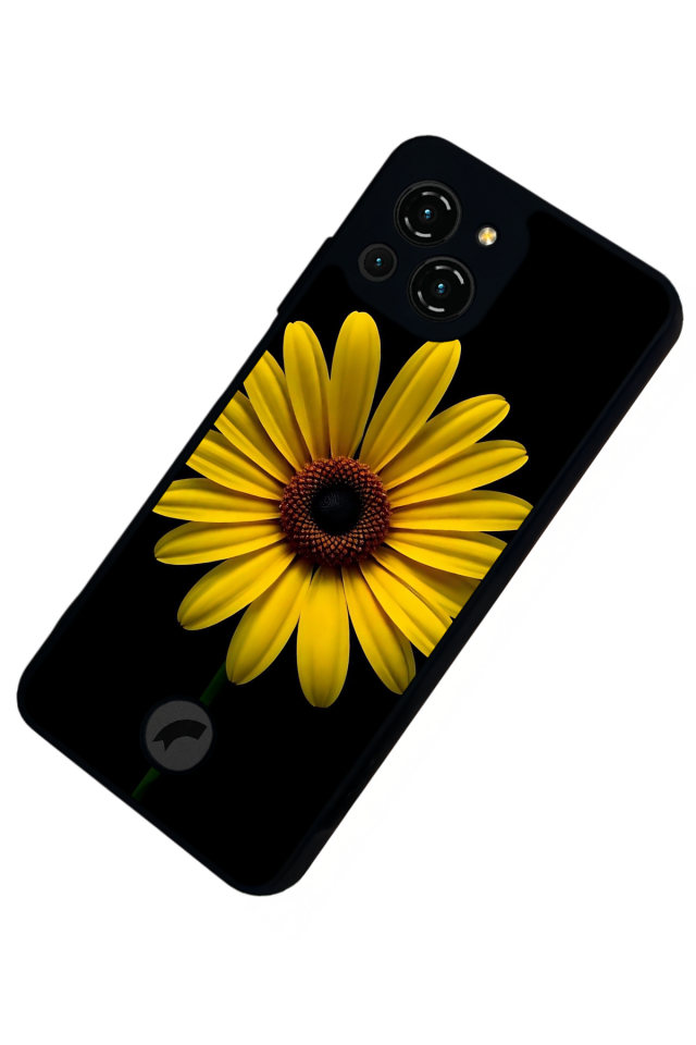 Reeder S23 Pro Max Uyumlu Papatya Tasarımlı Glossy Premium Kılıf