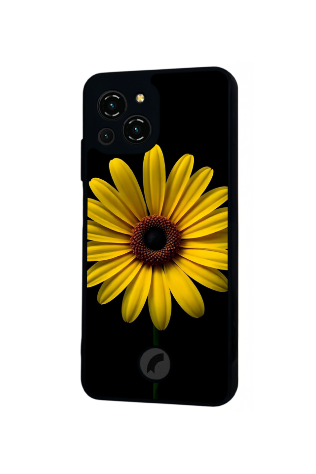 Reeder S23 Pro Max Uyumlu Papatya Tasarımlı Glossy Premium Kılıf