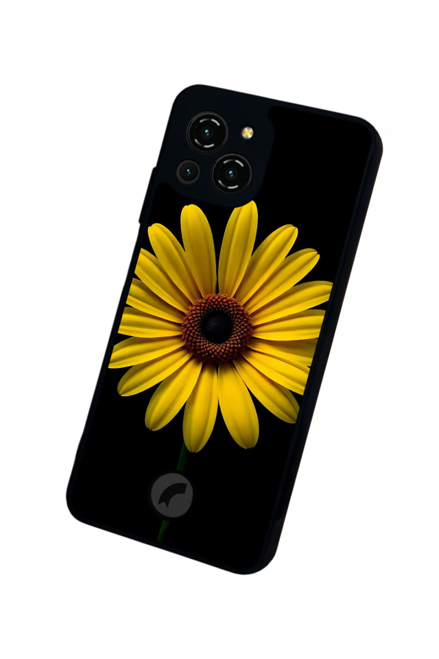 Reeder S23 Pro Max Uyumlu Papatya Tasarımlı Glossy Premium Kılıf