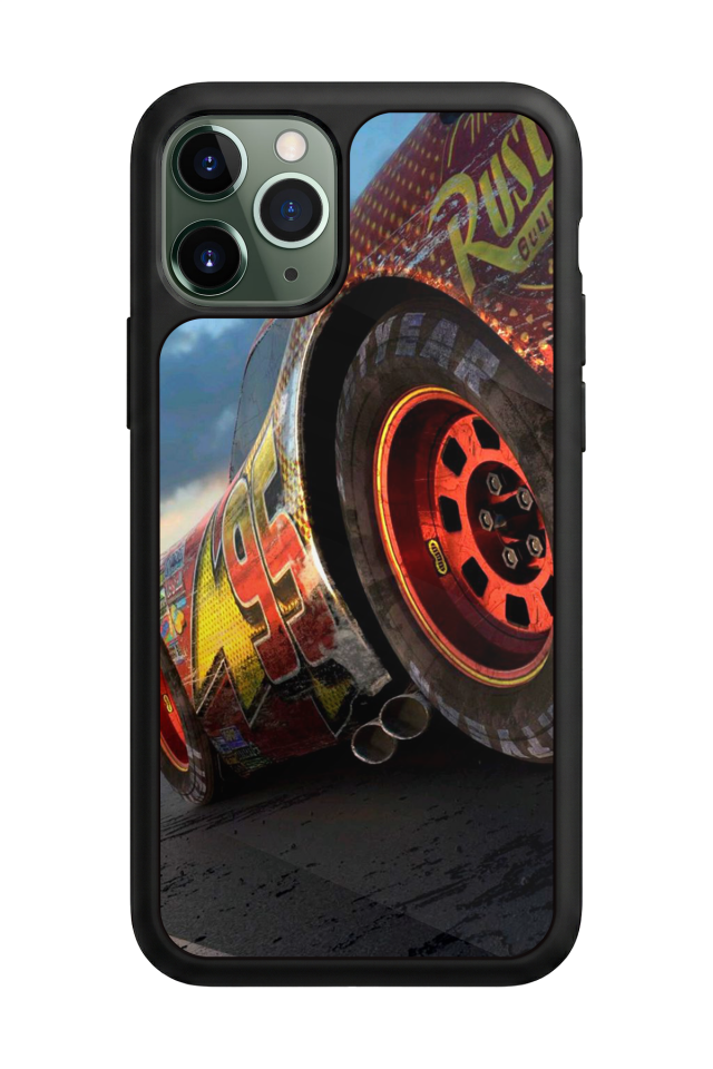 iPhone 11 Pro Max Uyumlu Şimsek McQueen Tasarımlı Glossy Premium Kılıf
