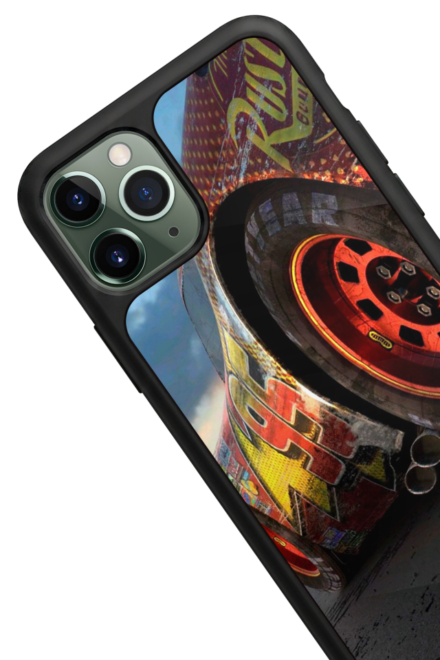 iPhone 11 Pro Max Uyumlu Şimsek McQueen Tasarımlı Glossy Premium Kılıf