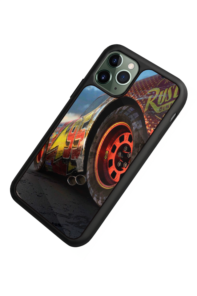 iPhone 11 Pro Max Uyumlu Şimsek McQueen Tasarımlı Glossy Premium Kılıf