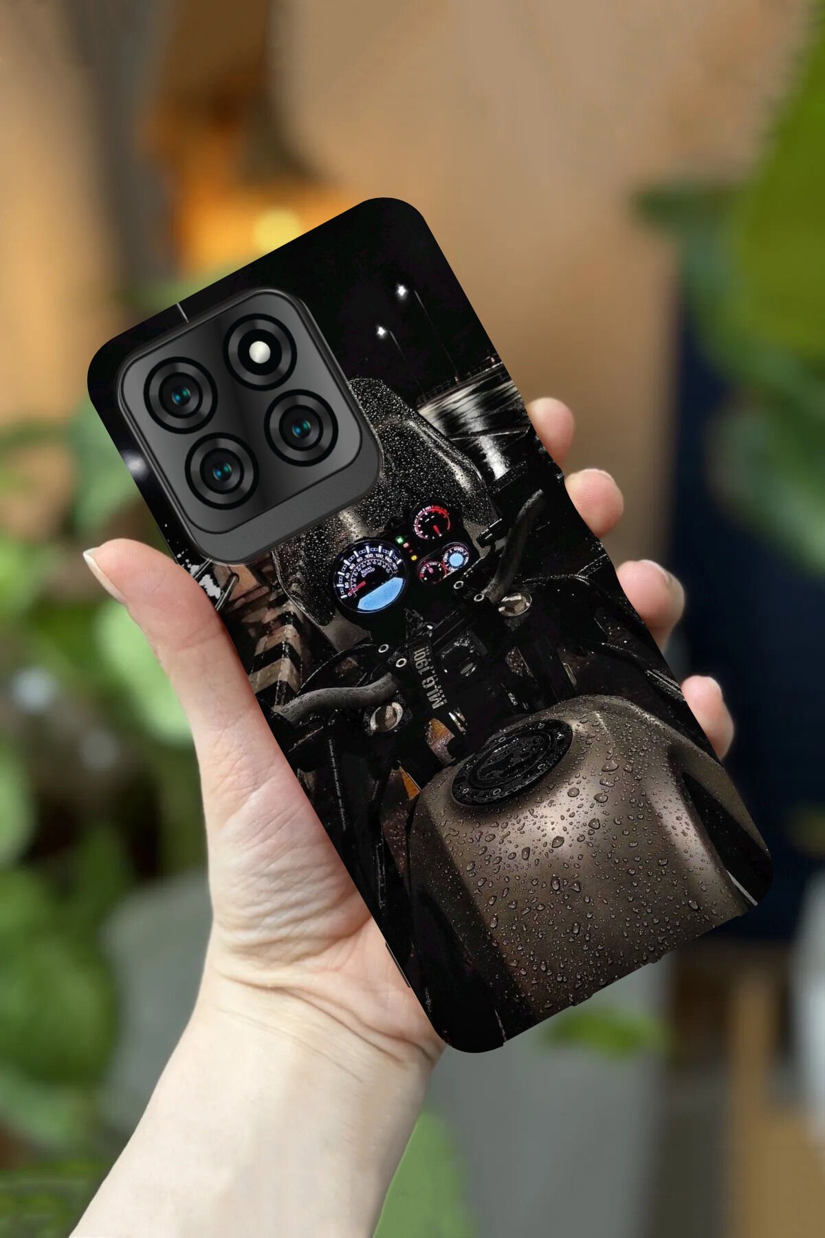Reeder S71 Uyumlu Kamera Korumalı Motorbisiklet Desenli HD Baskılı Silikon Kılıf