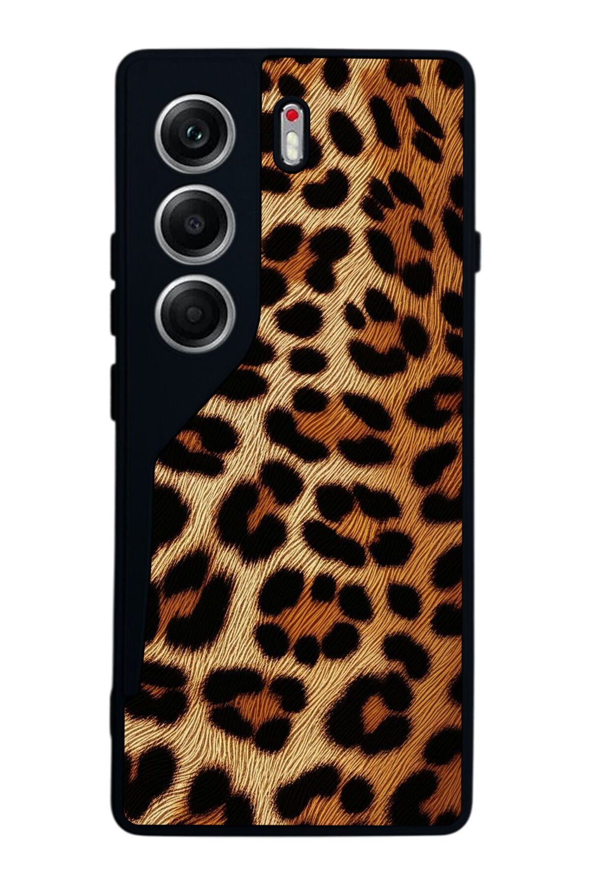Tecno Camon 40 Uyumlu Leopar Tasarımlı Glossy Premium Kılıf