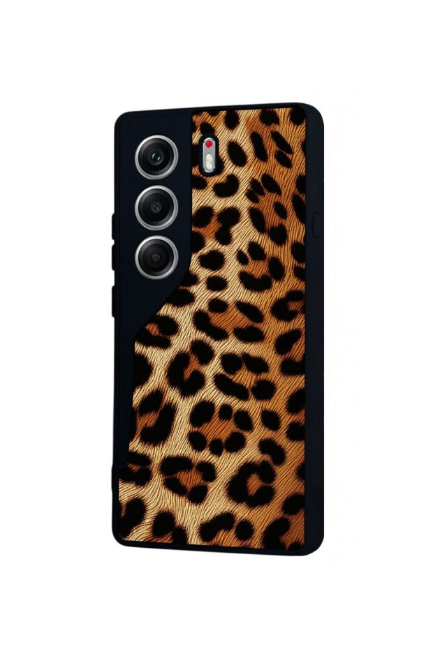 Tecno Camon 40 Uyumlu Leopar Tasarımlı Glossy Premium Kılıf