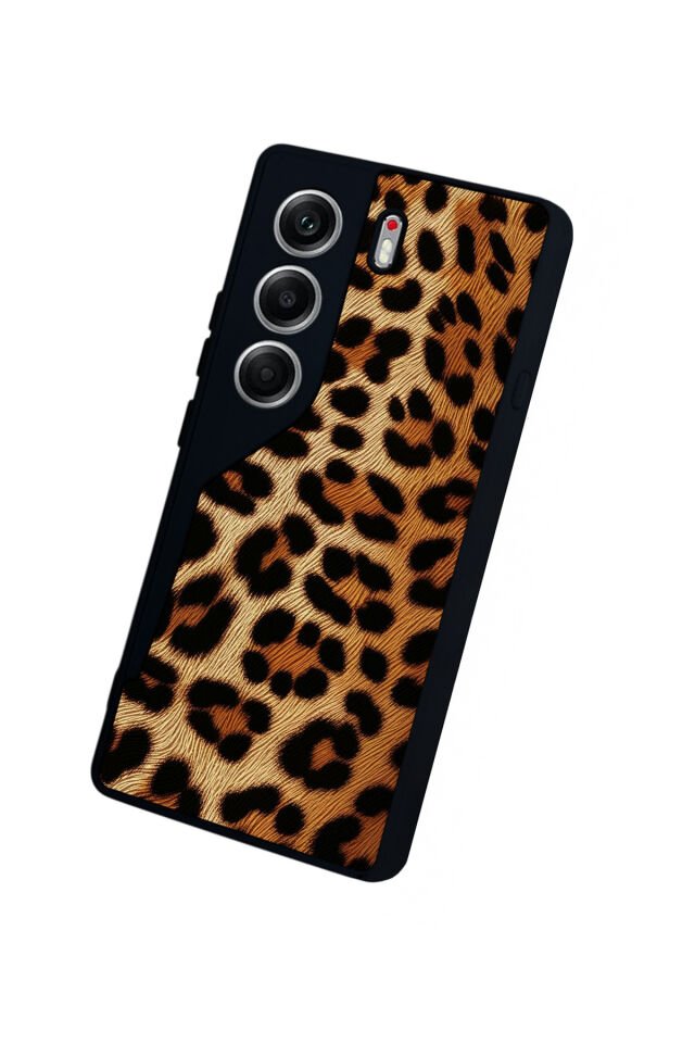 Tecno Camon 40 Uyumlu Leopar Tasarımlı Glossy Premium Kılıf