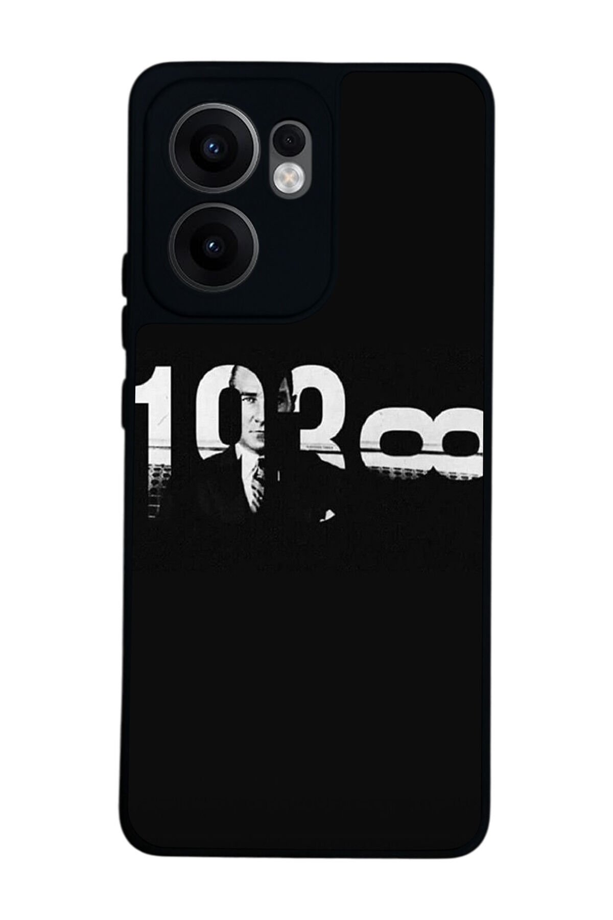 Oppo Reno 13F Uyumlu Mustafa Kemal Ataturk Tasarımlı Glossy Premium Kılıf