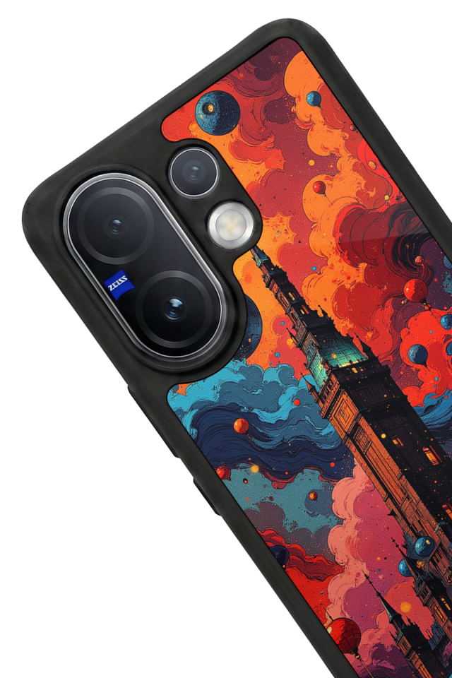 Vivo V60 Uyumlu Abstract Tasarımlı Glossy Premium Kılıf