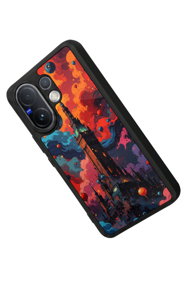 Vivo V60 Uyumlu Abstract Tasarımlı Glossy Premium Kılıf