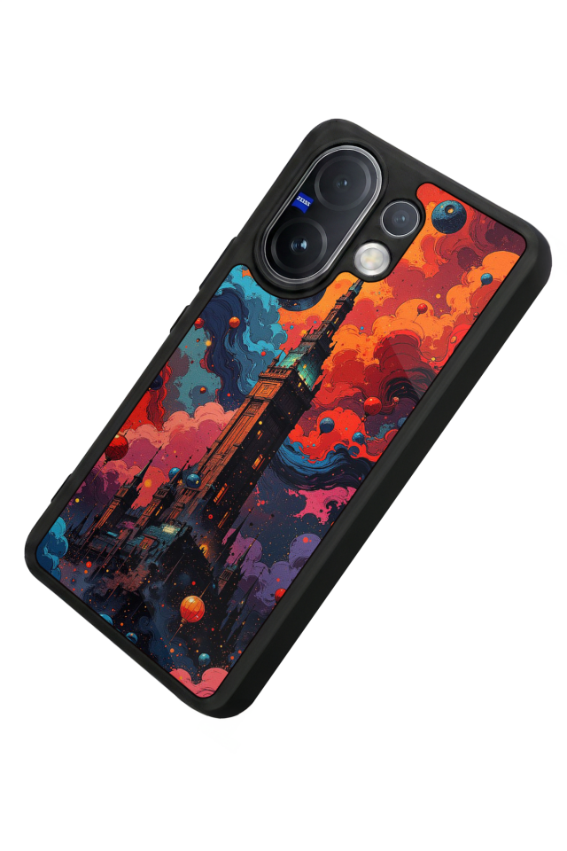 Vivo V60 Uyumlu Abstract Tasarımlı Glossy Premium Kılıf