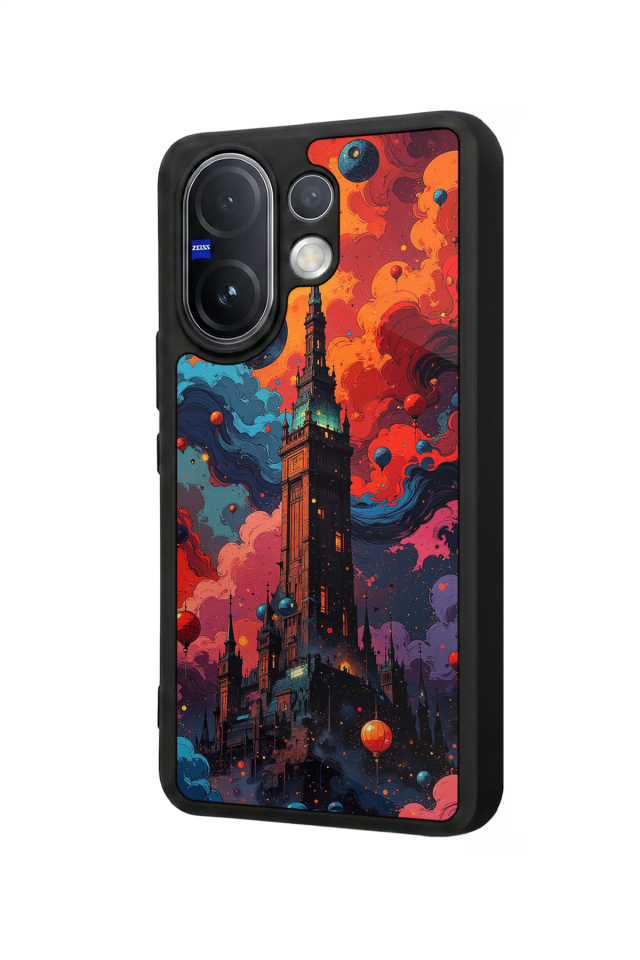 Vivo V60 Uyumlu Abstract Tasarımlı Glossy Premium Kılıf