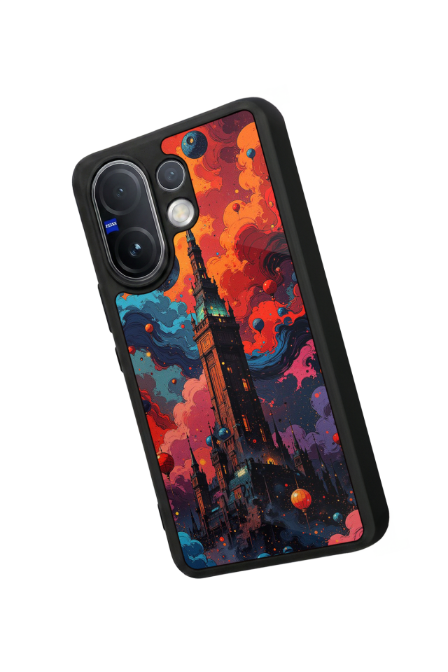 Vivo V60 Uyumlu Abstract Tasarımlı Glossy Premium Kılıf