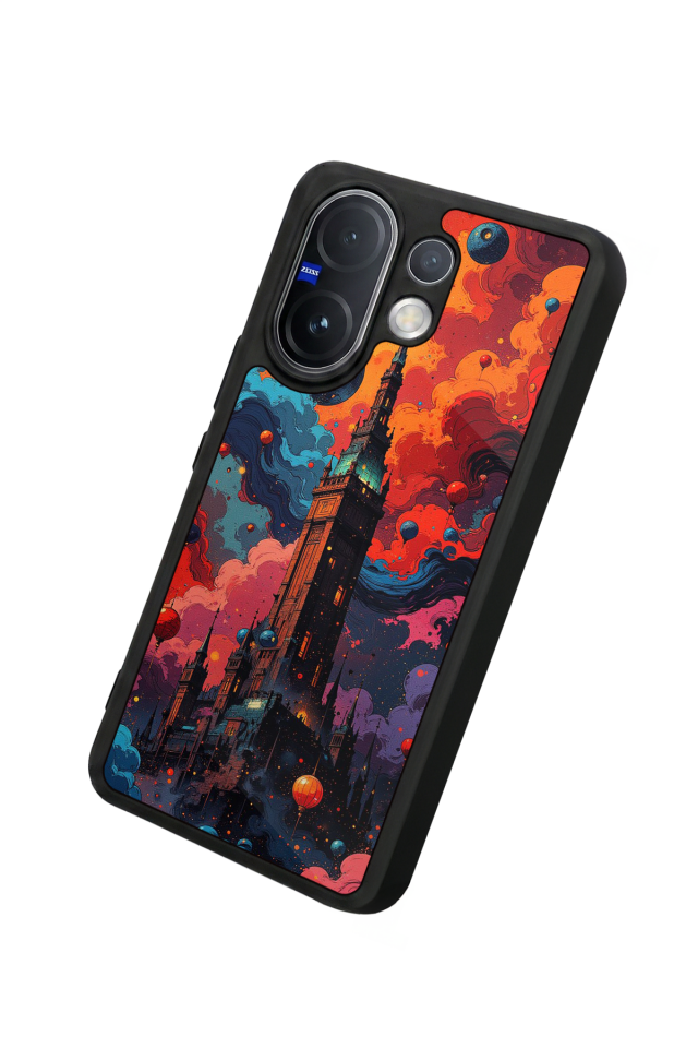 Vivo V60 Uyumlu Abstract Tasarımlı Glossy Premium Kılıf