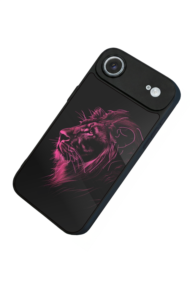 iPhone 17 Air Uyumlu Aslan Tasarımlı Glossy Premium Kılıf