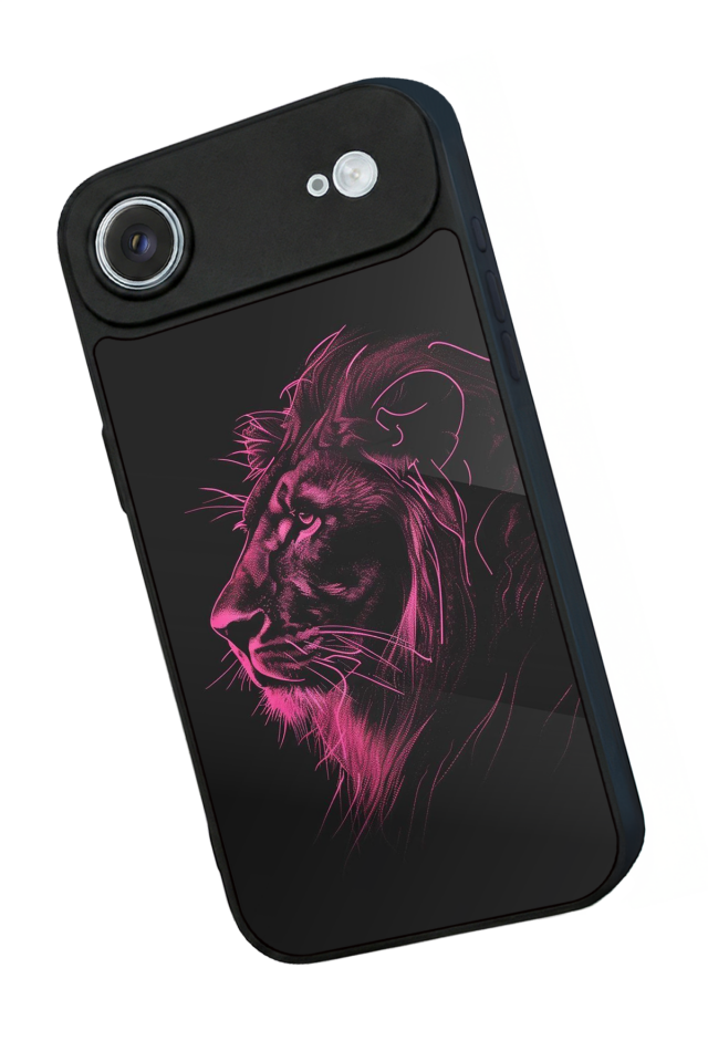 iPhone 17 Air Uyumlu Aslan Tasarımlı Glossy Premium Kılıf