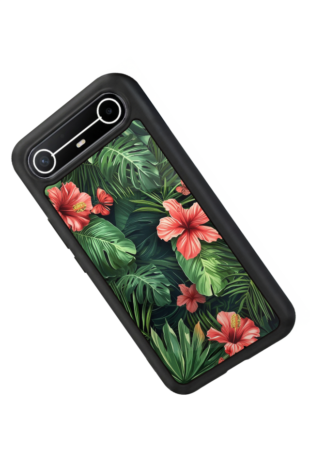 Tecno Spark Slim 5G Uyumlu Botanik Tasarımlı Glossy Premium Kılıf
