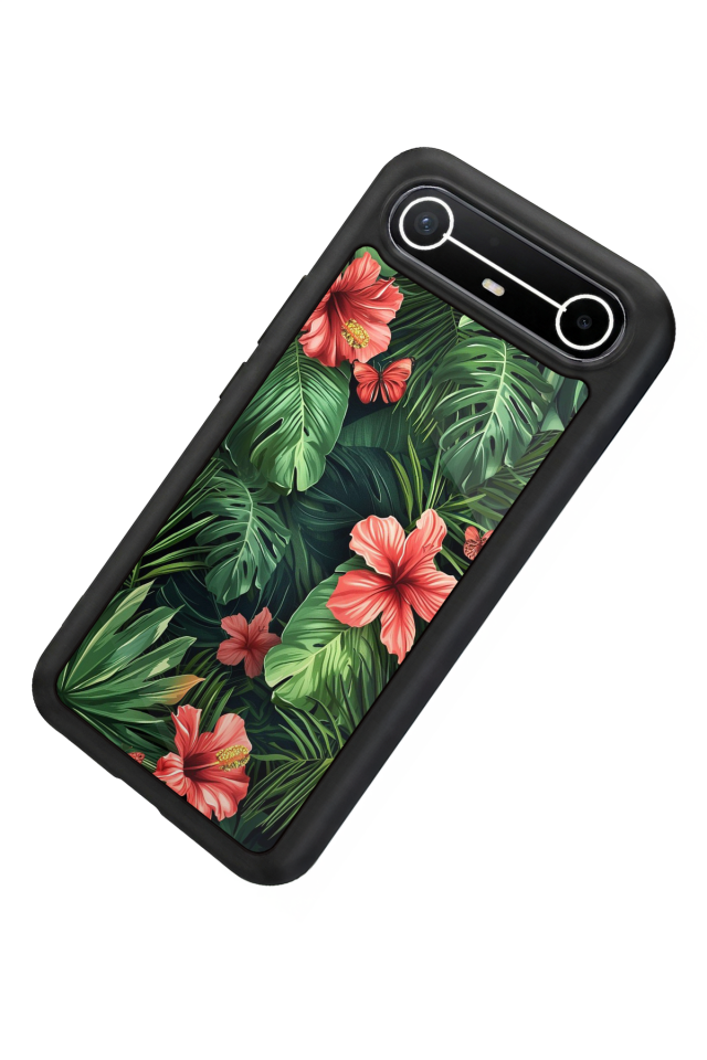 Tecno Spark Slim 5G Uyumlu Botanik Tasarımlı Glossy Premium Kılıf