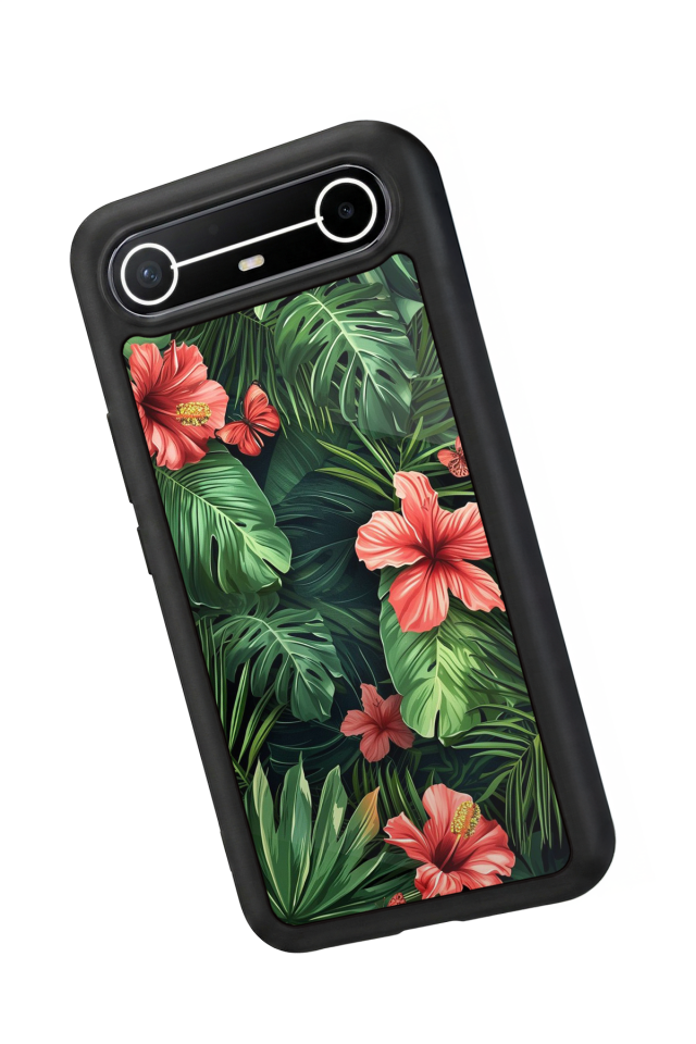 Tecno Spark Slim 5G Uyumlu Botanik Tasarımlı Glossy Premium Kılıf