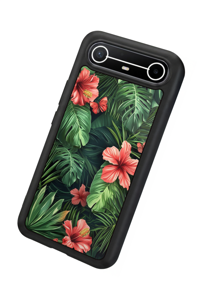 Tecno Spark Slim 5G Uyumlu Botanik Tasarımlı Glossy Premium Kılıf