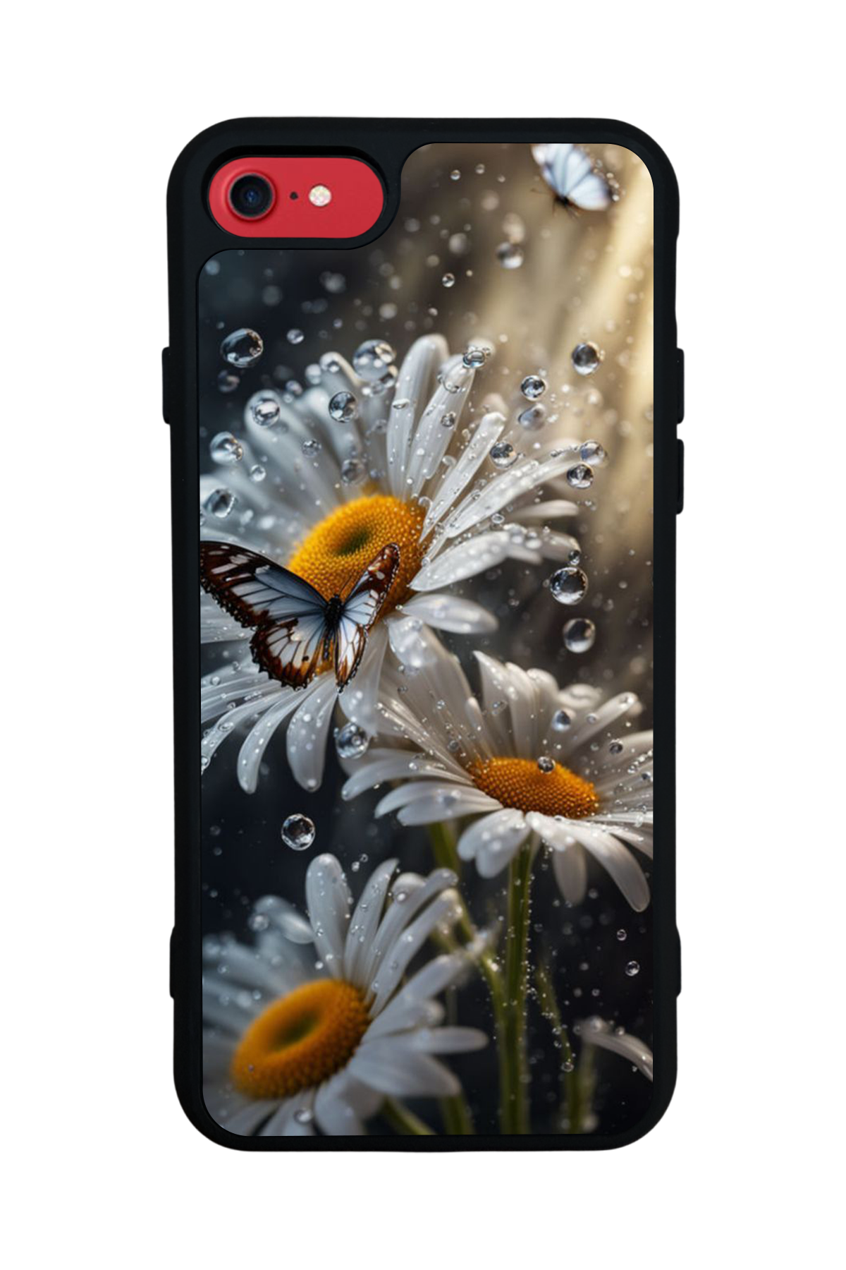 iPhone SE Uyumlu Cicek Tasarımlı Glossy Premium Kılıf