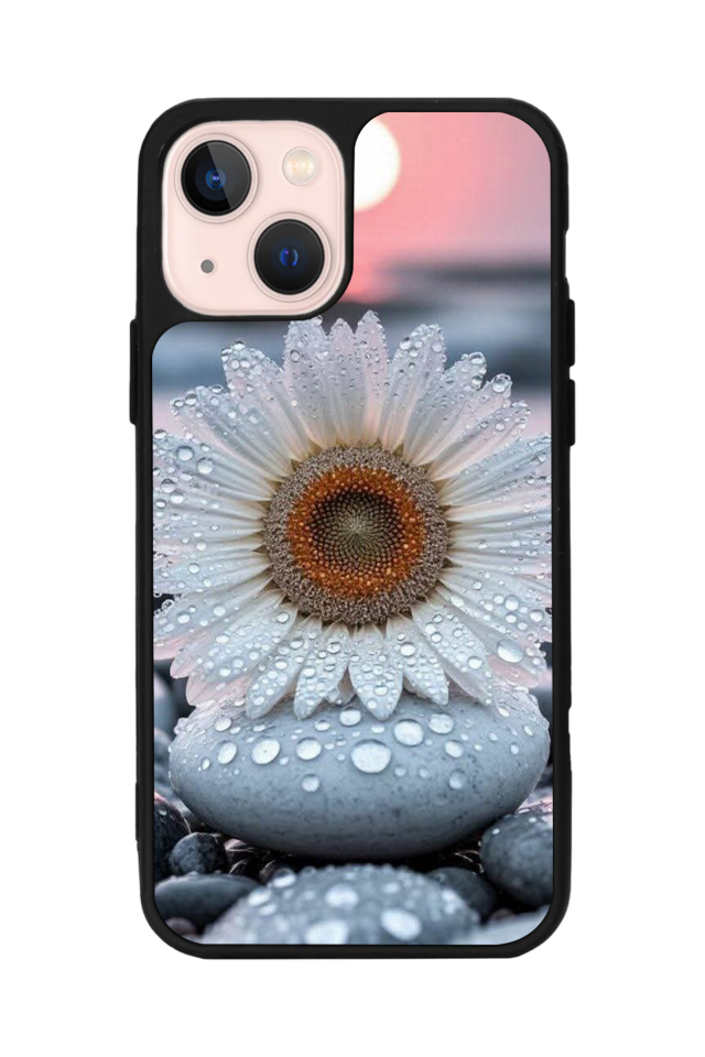iPhone 15 Uyumlu Cicek Tasarımlı Glossy Premium Kılıf
