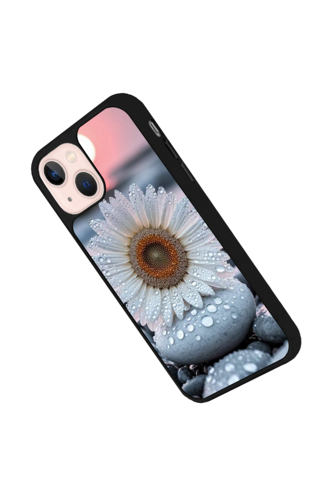 iPhone 15 Uyumlu Cicek Tasarımlı Glossy Premium Kılıf