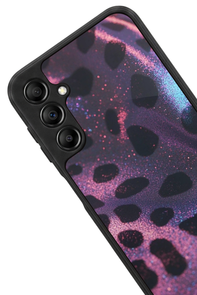 Samsung Galaxy A14 Uyumlu Hologram Leopar Tasarımlı Glossy Premium Kılıf